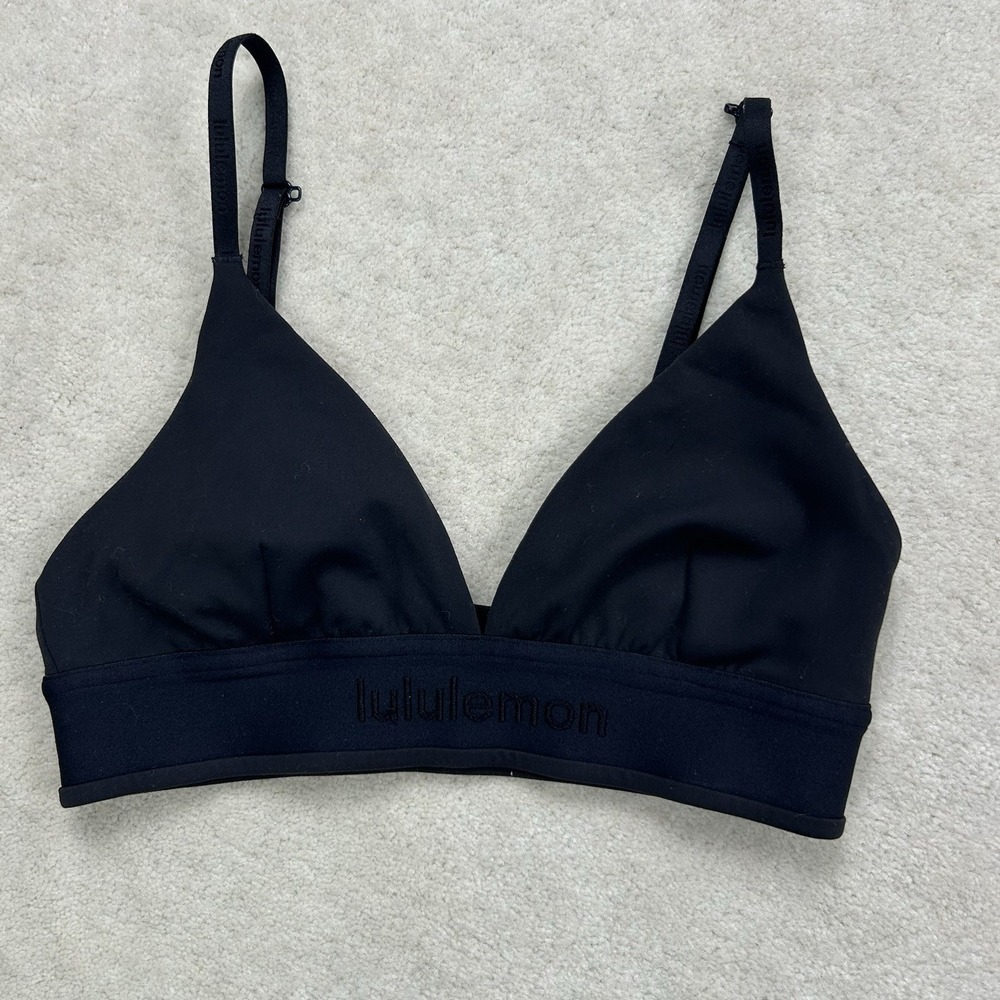 Lululemon License to Train Triangle Bra Size 4 Black